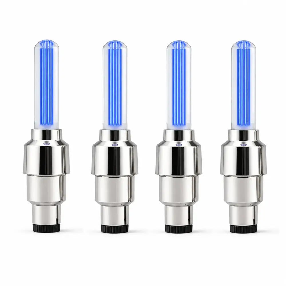 2-8Pcs Bicycle LED Spoke & Valve Cap Lights Waterproof Colorful Flashing Wheel Tire Lamps for Night Riding Safety