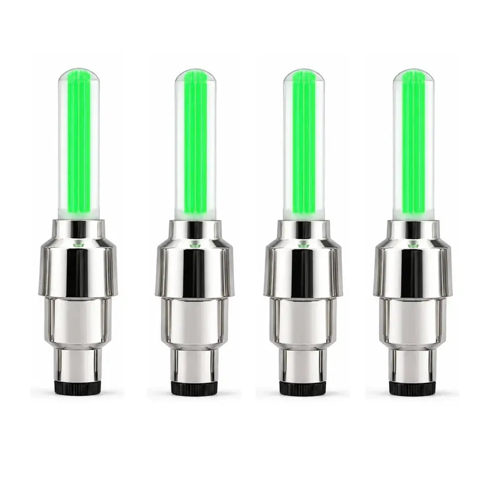 2-8Pcs Bicycle LED Spoke & Valve Cap Lights Waterproof Colorful Flashing Wheel Tire Lamps for Night Riding Safety