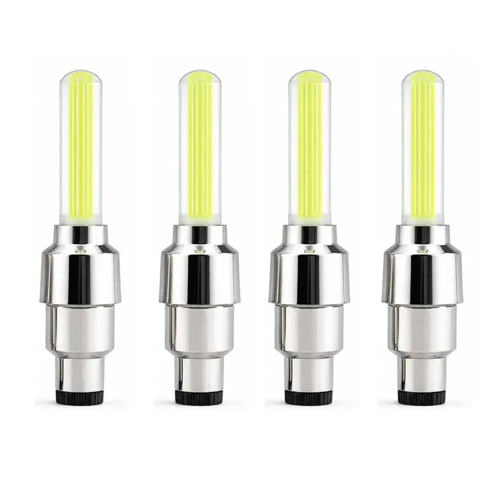 2-8Pcs Bicycle LED Spoke & Valve Cap Lights Waterproof Colorful Flashing Wheel Tire Lamps for Night Riding Safety