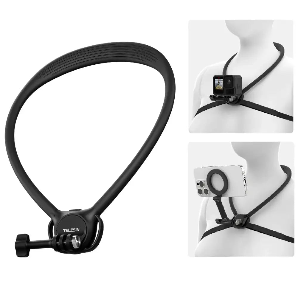 2-in-1 Action Camera Neck Mount - 9eight5