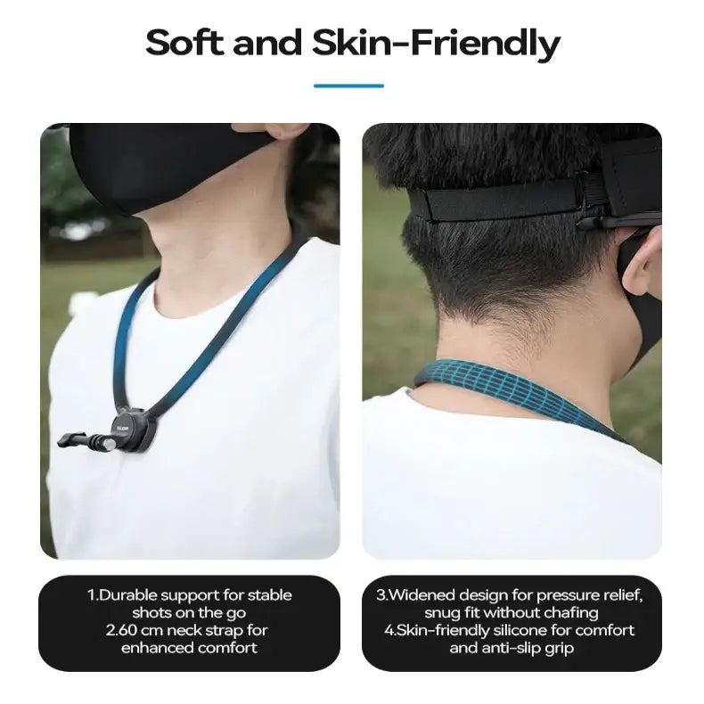 2-in-1 Action Camera Neck Mount - 9eight5