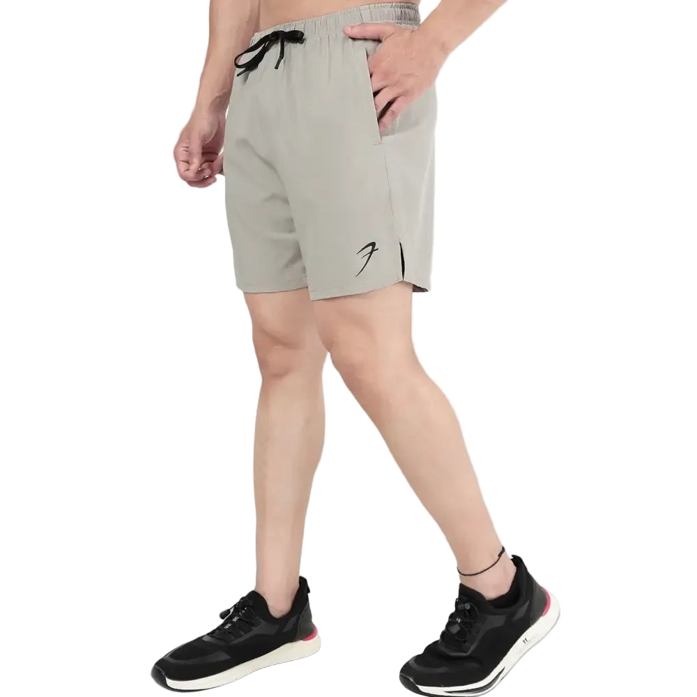 2 in 1 Compression Shorts Beige - L - Shorts