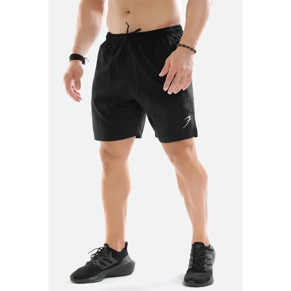 2 in 1 Compression Shorts Black - Shorts