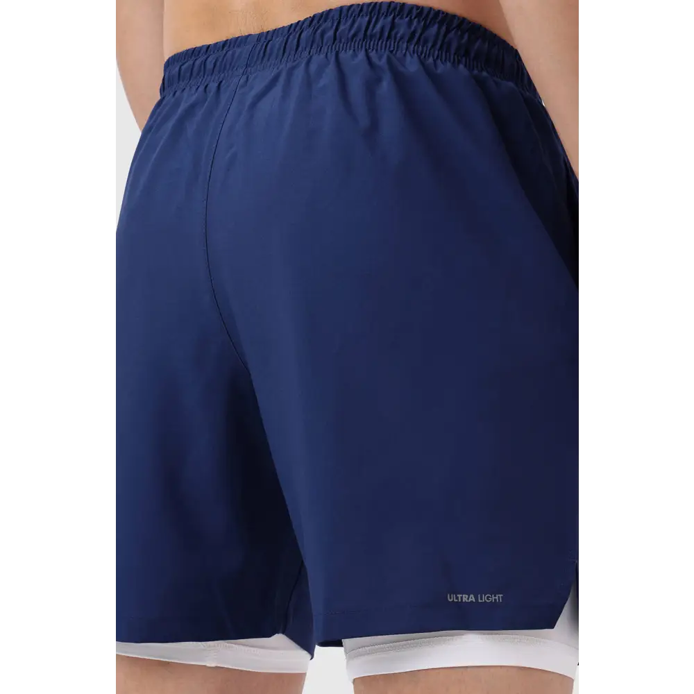 2 in 1 Compression Shorts Navy - Shorts