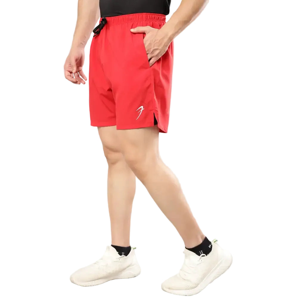 2 in 1 Compression Shorts Red - Shorts