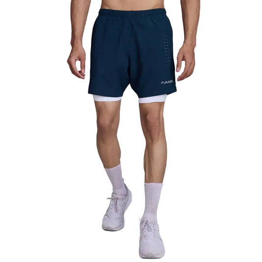 2 in 1 Laser Shorts Pine Green - Shorts