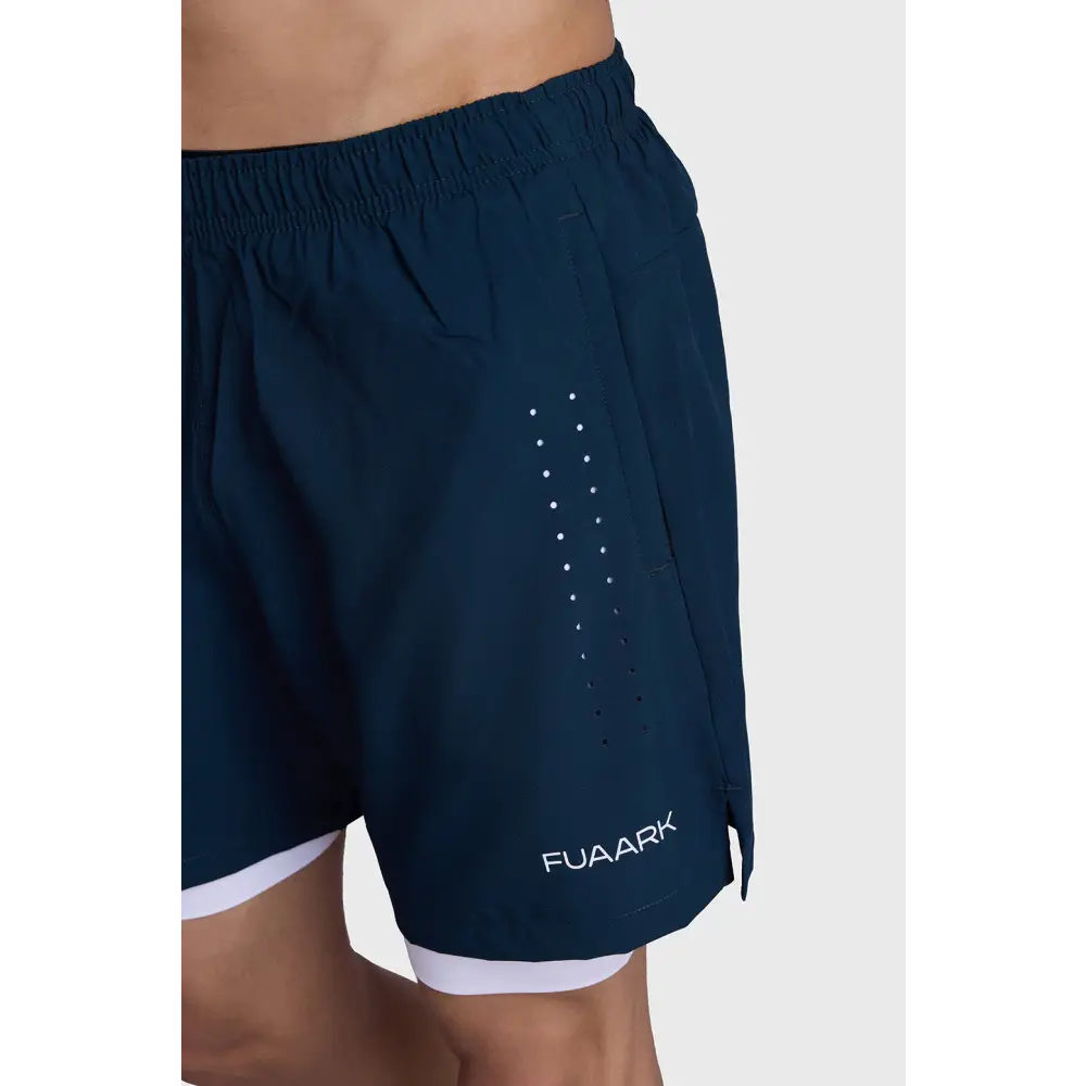 2 in 1 Laser Shorts Pine Green - Shorts