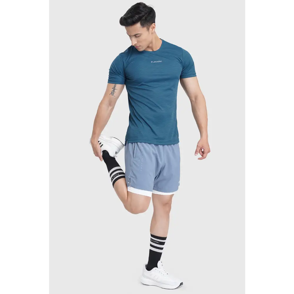 2 in 1 Laser Shorts Raw Steel - Shorts