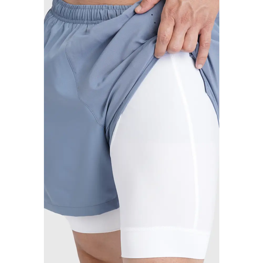 2 in 1 Laser Shorts Raw Steel - Shorts
