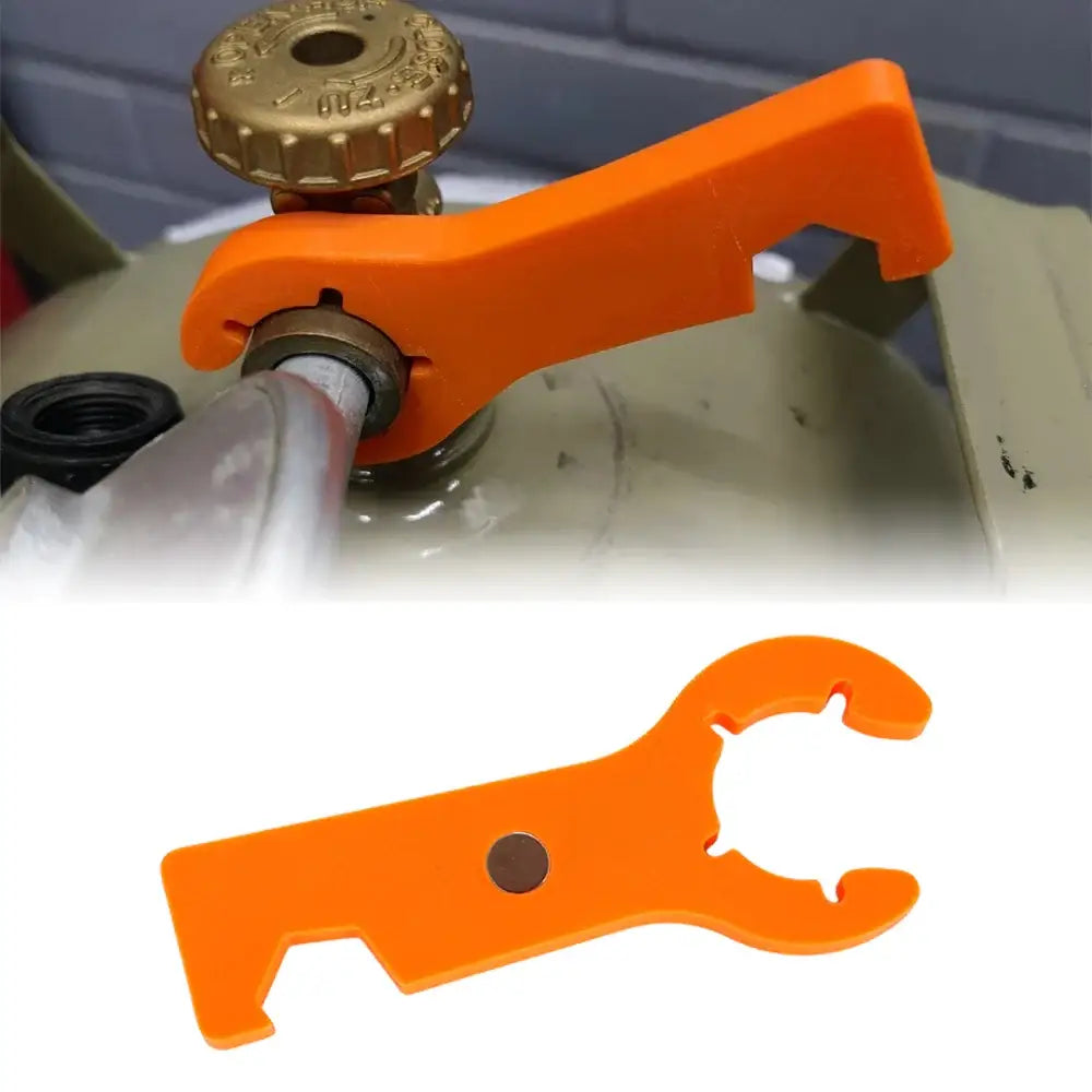 2-in-1 Magnetic Gas Bottle Wrench for RV & Caravans - SS