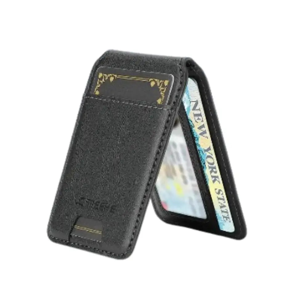 2-in-1 Magnetic Leather Case for Samsung (Black)