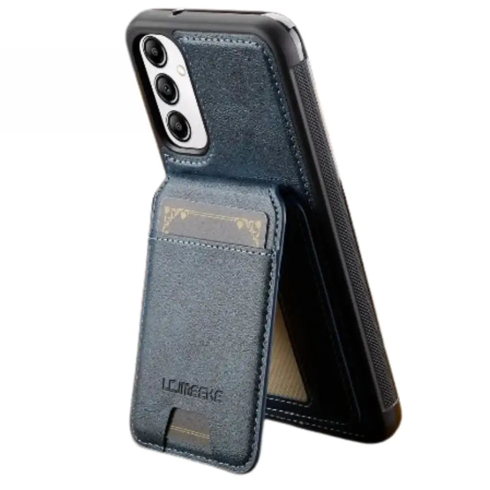 2-in-1 Magnetic Leather Case for Samsung (Blue)