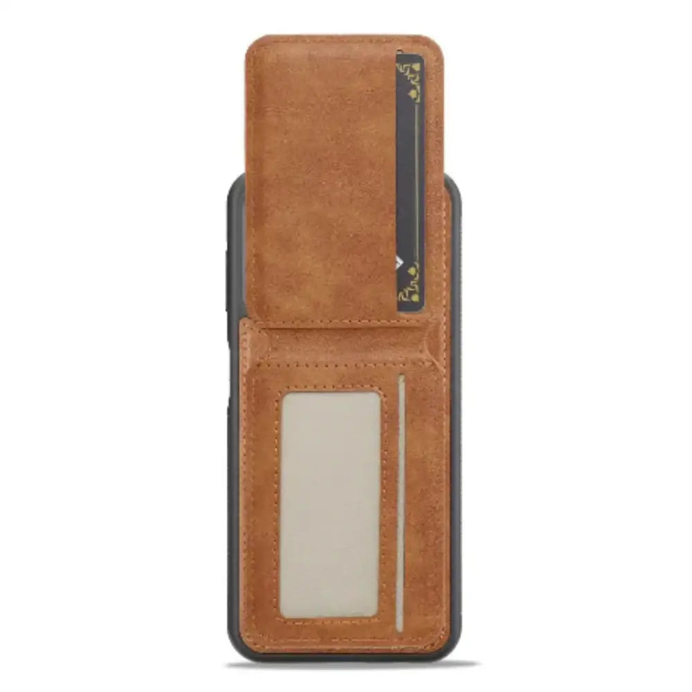 2-in-1 Magnetic Leather Case for Samsung (Brown)