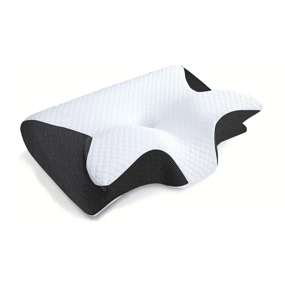 2-in-1 Memory Foam Cervical Neck Pillow (different colours available) - Black / Cervical Pillow - SS