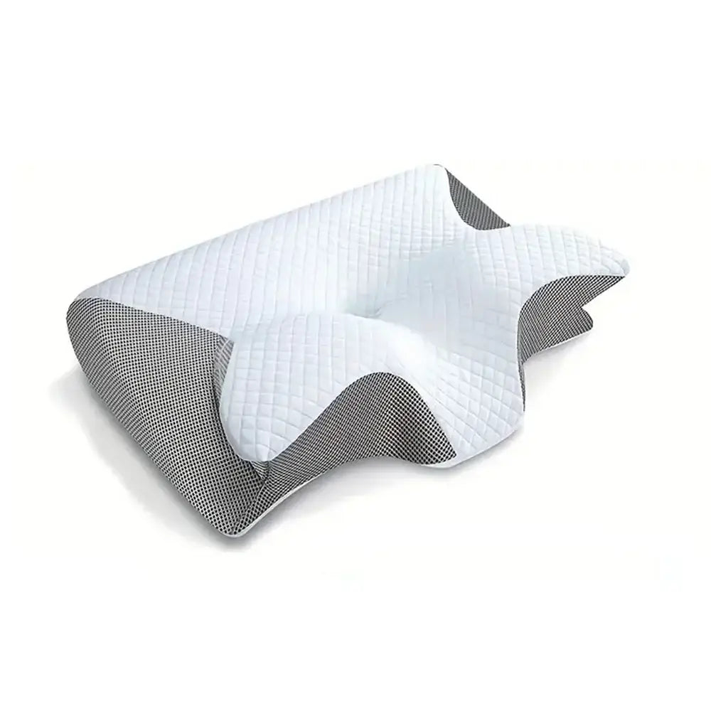 2-in-1 Memory Foam Cervical Neck Pillow (different colours available) - Light Gray / Cervical Pillow - SS