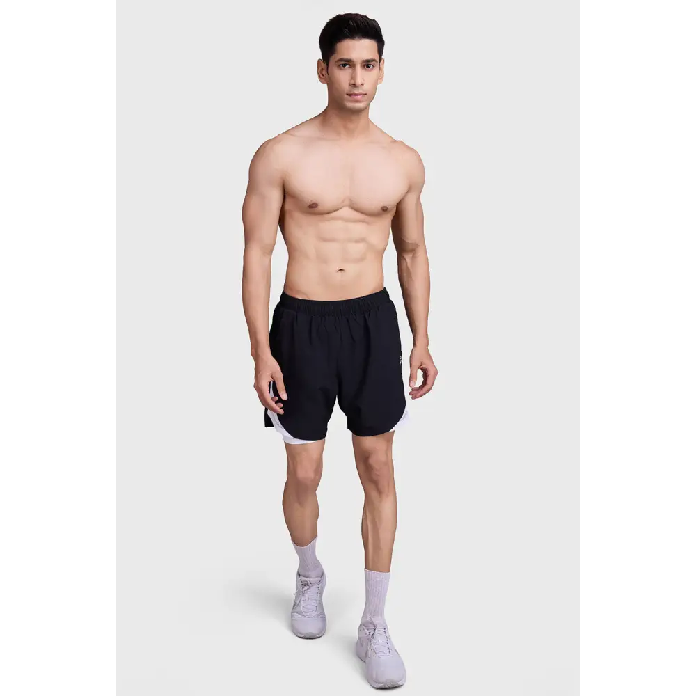 2 in 1 Mesh Short Black/White - Shorts