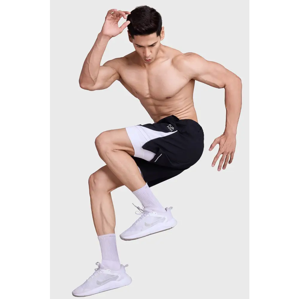 2 in 1 Mesh Short Black/White - Shorts