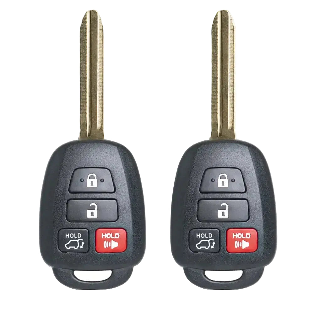 2 pcs For 2013-2018 Toyota RAV4 2014-2019 Toyota Highlander 2018-2019 Toyota Sequoia Remote Key Fob GQ4-52T GQ452T