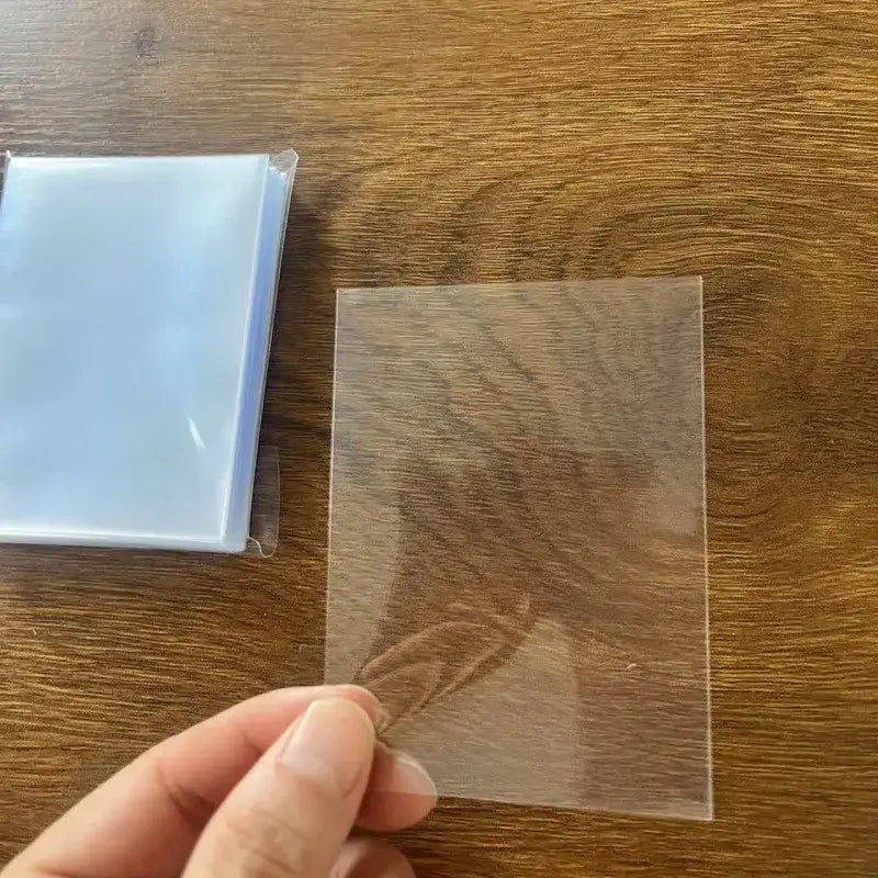 200 Pieces of Transparent Card Film Card Sleeves Used for Protecting Polaroid Photos Album Card Sleeves - 200pcs