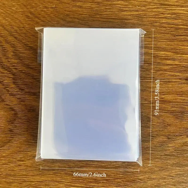 200 Pieces of Transparent Card Film Card Sleeves Used for Protecting Polaroid Photos Album Card Sleeves - 200pcs