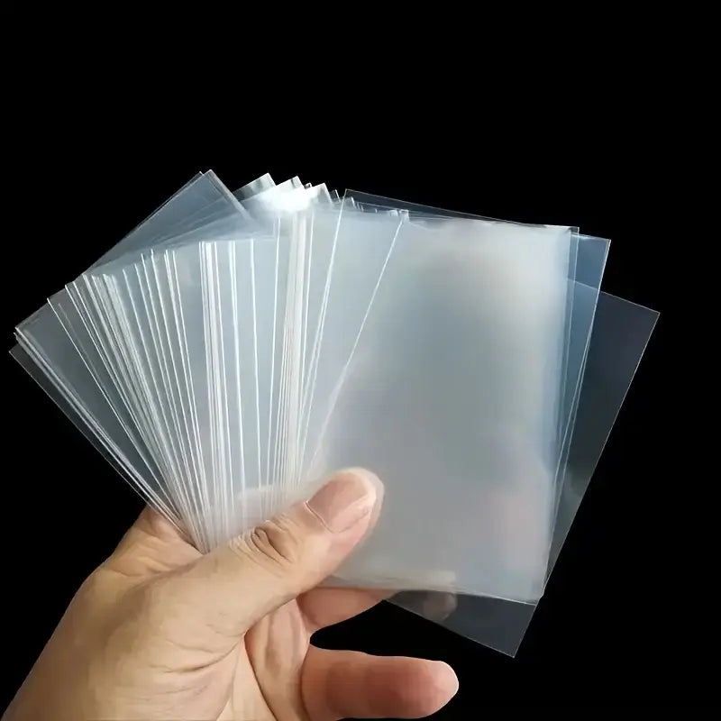 200 Pieces of Transparent Card Film Card Sleeves Used for Protecting Polaroid Photos Album Card Sleeves - 200pcs