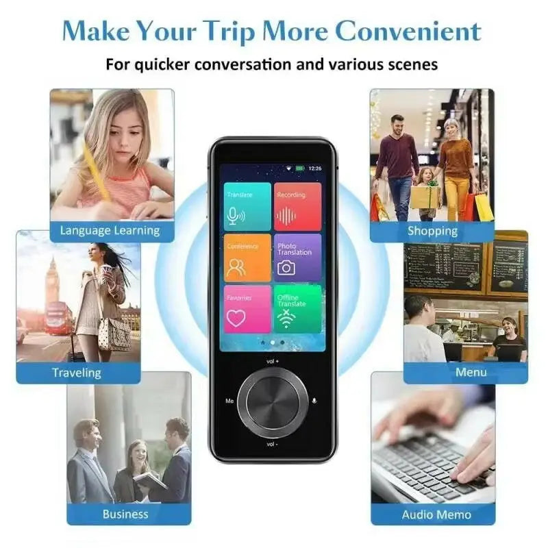 2025 Enhanced M9 Instant Voice Translator - Portable Real-Time Language Translator Supporting 16 Offline Languages