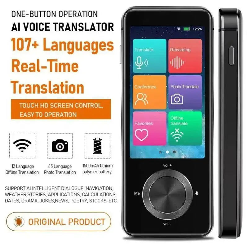 2025 Enhanced M9 Instant Voice Translator - Portable Real-Time Language Translator Supporting 16 Offline Languages