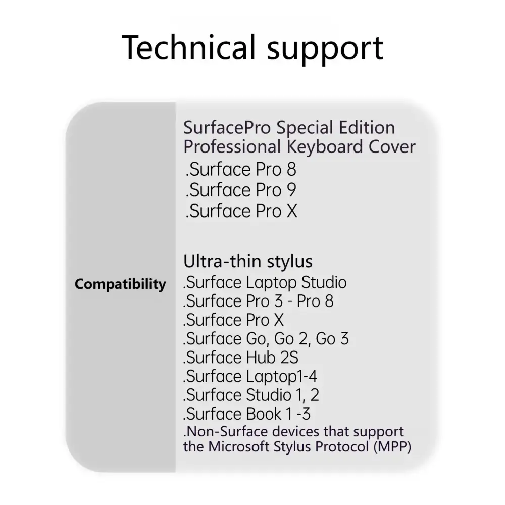 2025 New Colourways for Microsoft Surface Pro 8/9/10/X Bluetooth Keyboard Magnetic Tablet Wireless Touch Keyboard