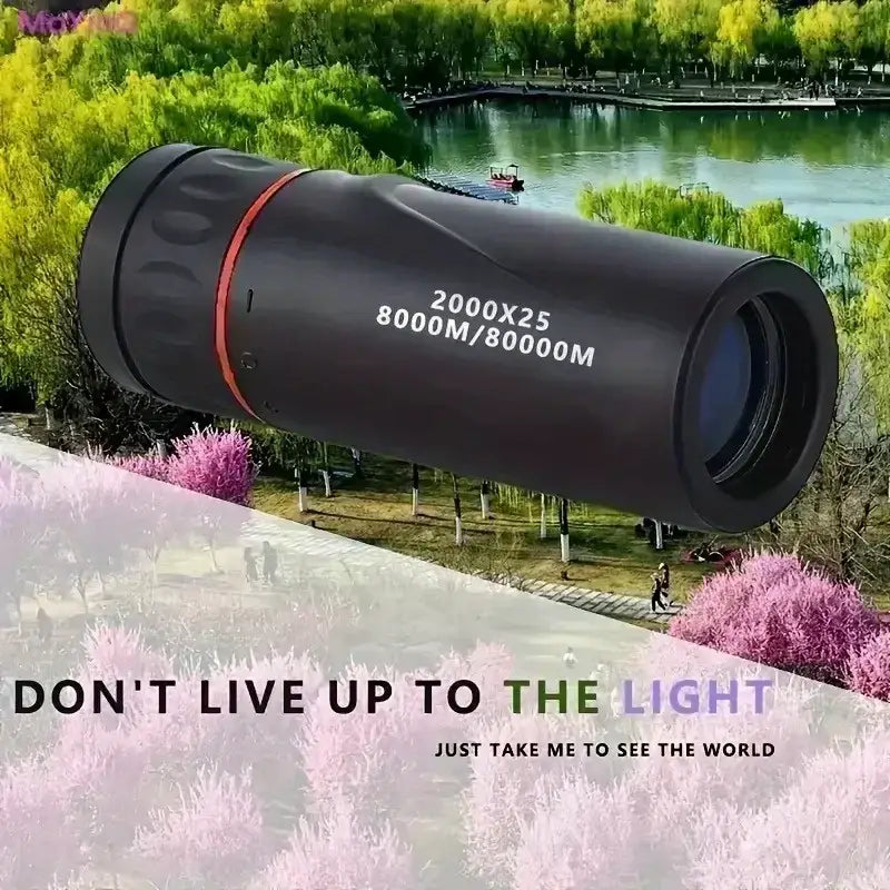 2025 New Mini Portable 2000x25 HD Monocular Telescope Mobile Phone Telescope with Holder Camping Hunting Birdwatching