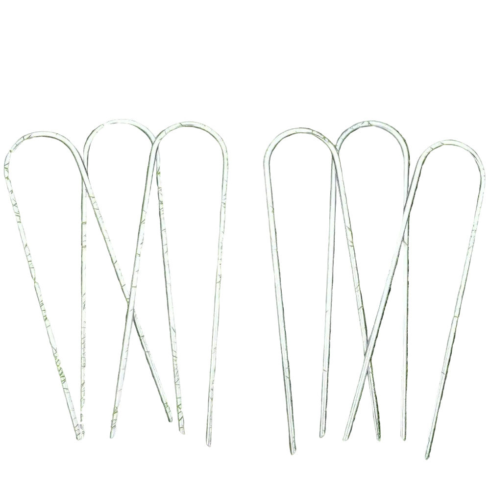 2026 Heavy-Duty U-Shaped Wind Stakes Galvanized Steel Ground Anchors Trampoline Stakes - Durable Heavy-Duty Trampoline
