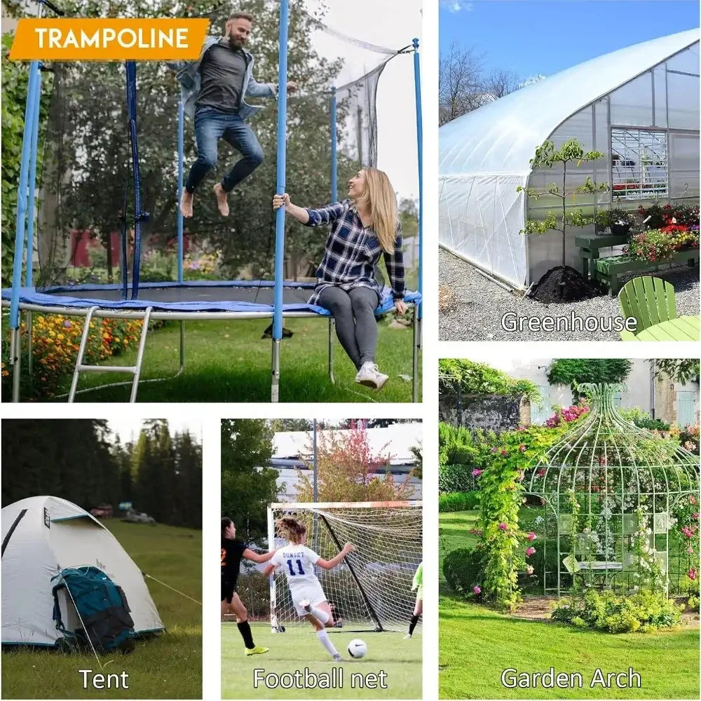 2026 Heavy-Duty U-Shaped Wind Stakes Galvanized Steel Ground Anchors Trampoline Stakes - Durable Heavy-Duty Trampoline