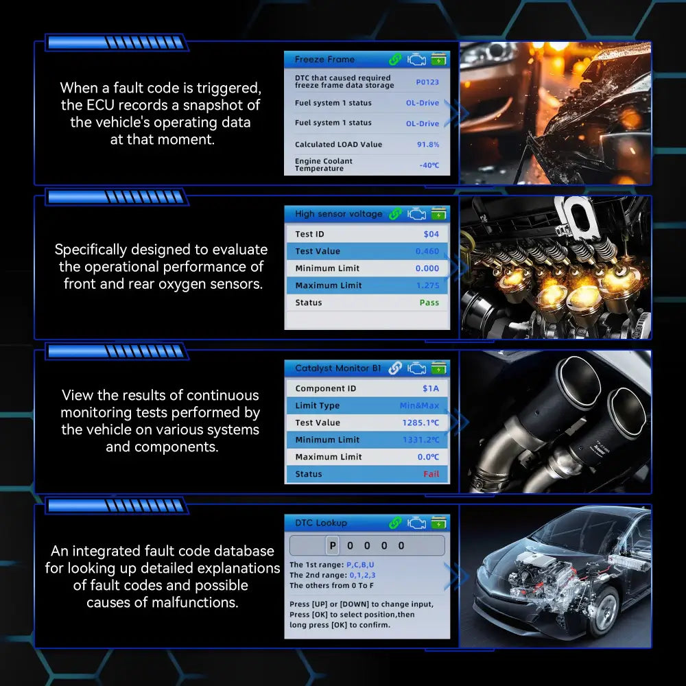2026 KONNWEI KW330 Car OBD2 Fault Scanner Engine Battery Test Fault Code Clear Real-Time Data Professional OBD