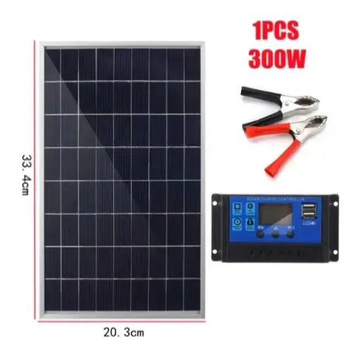 20W Outdoor Portable Solar Power Kit - 1PC with controller / Solar Panel Kit - SS