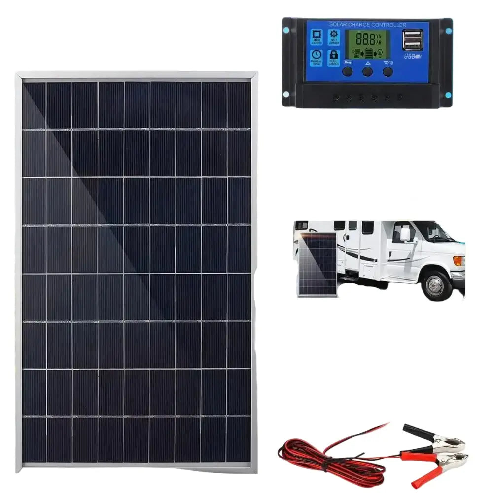 20W Outdoor Portable Solar Power Kit - SS
