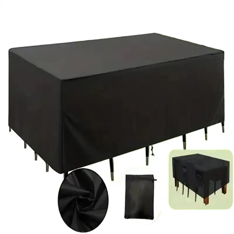 210D Oxford Waterproof Garden Table Cover – UV & Windproof (different sizes available) - SS