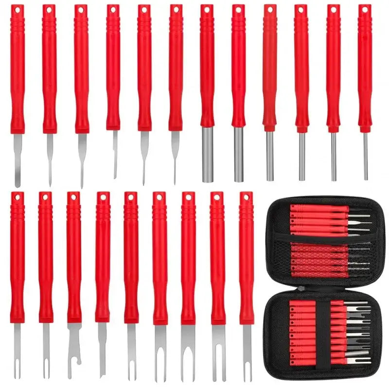 21PCS Electrical Terminal Removal Tool Set (21pcs) - 21 piece set / Pin Extractor - HBC