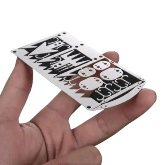 22-in-1 Stainless Steel Survival Tool Card - SS