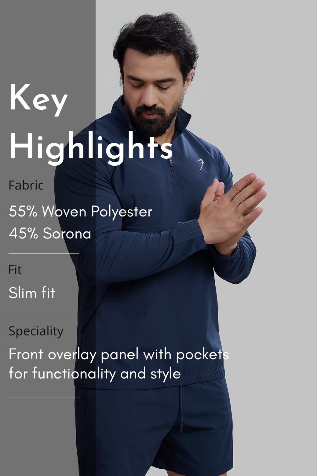 Thread Pullover Navy