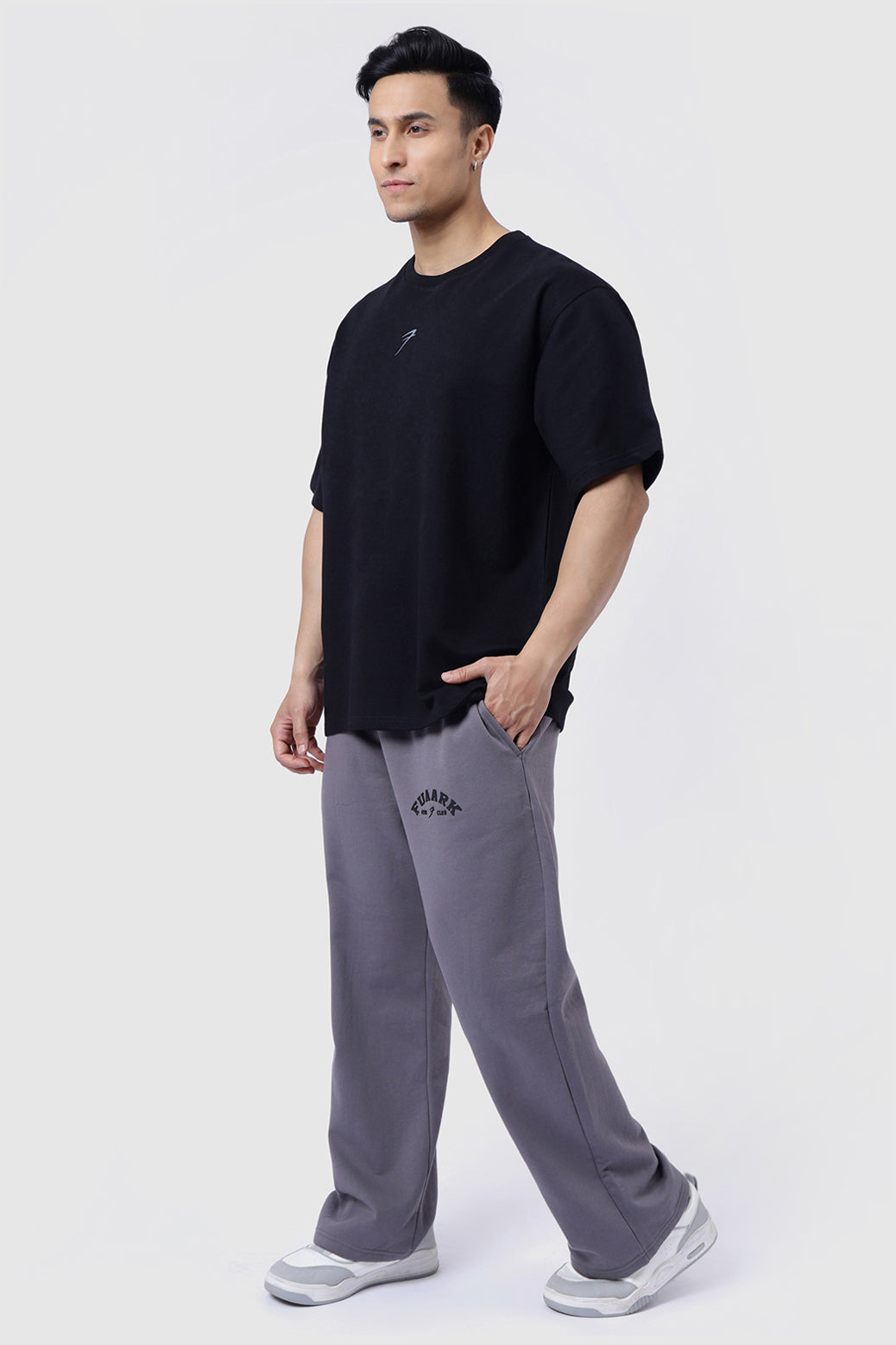 Laidback Relaxed Pants Dark Grey