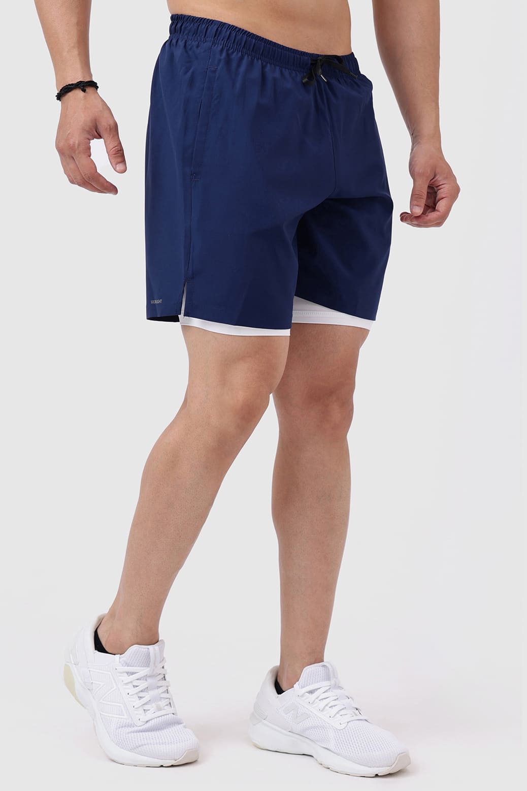 2 in 1 Compression Shorts Navy