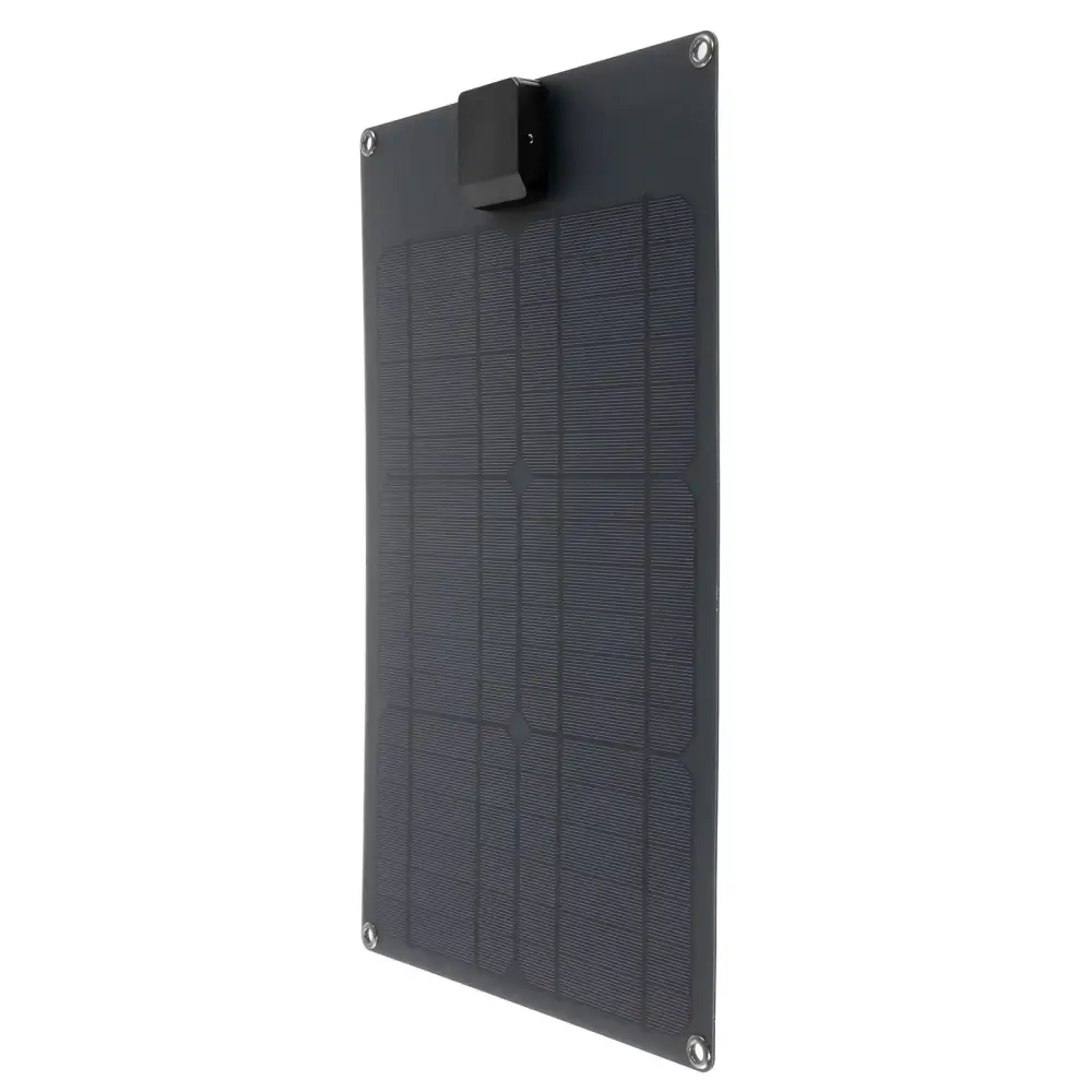 25W Portable Solar Panel Charger 5V USB and 12V DC Dual Output with Solar Controller for 12V Battery Phone Power Bank