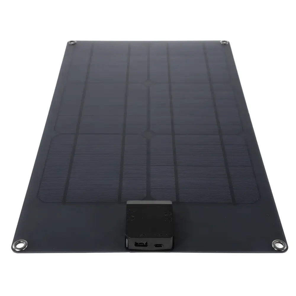 25W Portable Solar Panel Charger 5V USB and 12V DC Dual Output with Solar Controller for 12V Battery Phone Power Bank