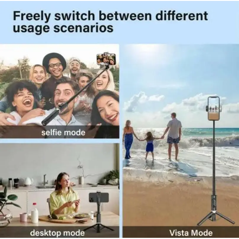 28’’ Portable Multifunctional Selfie Stick Tripod