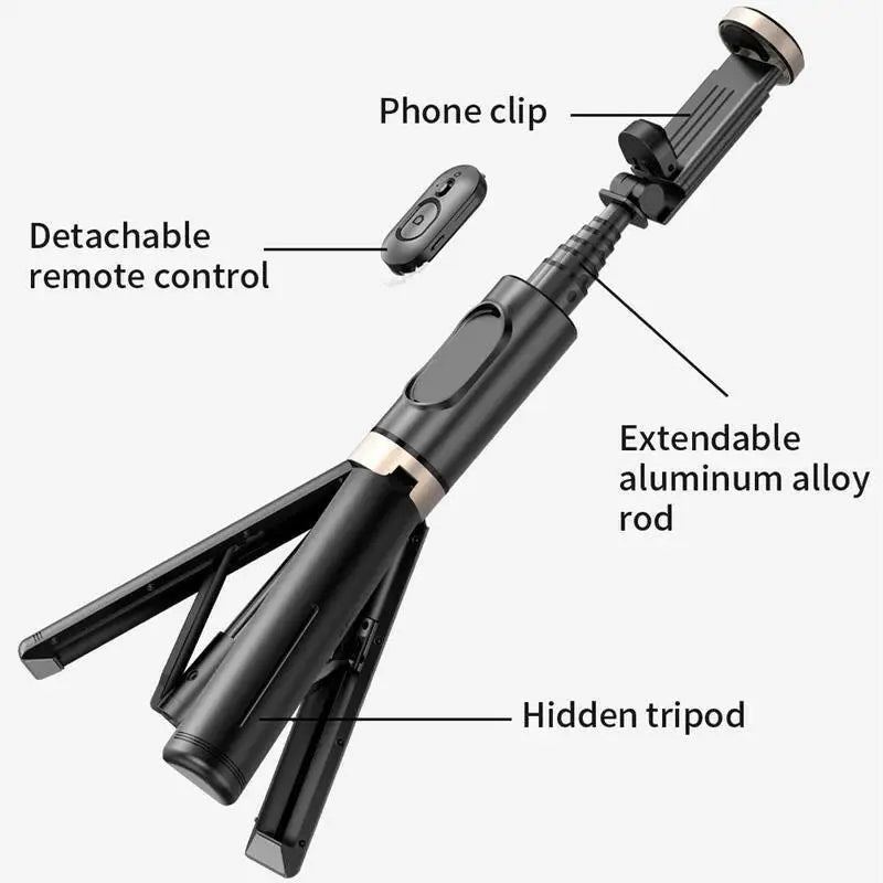 28’’ Portable Multifunctional Selfie Stick Tripod