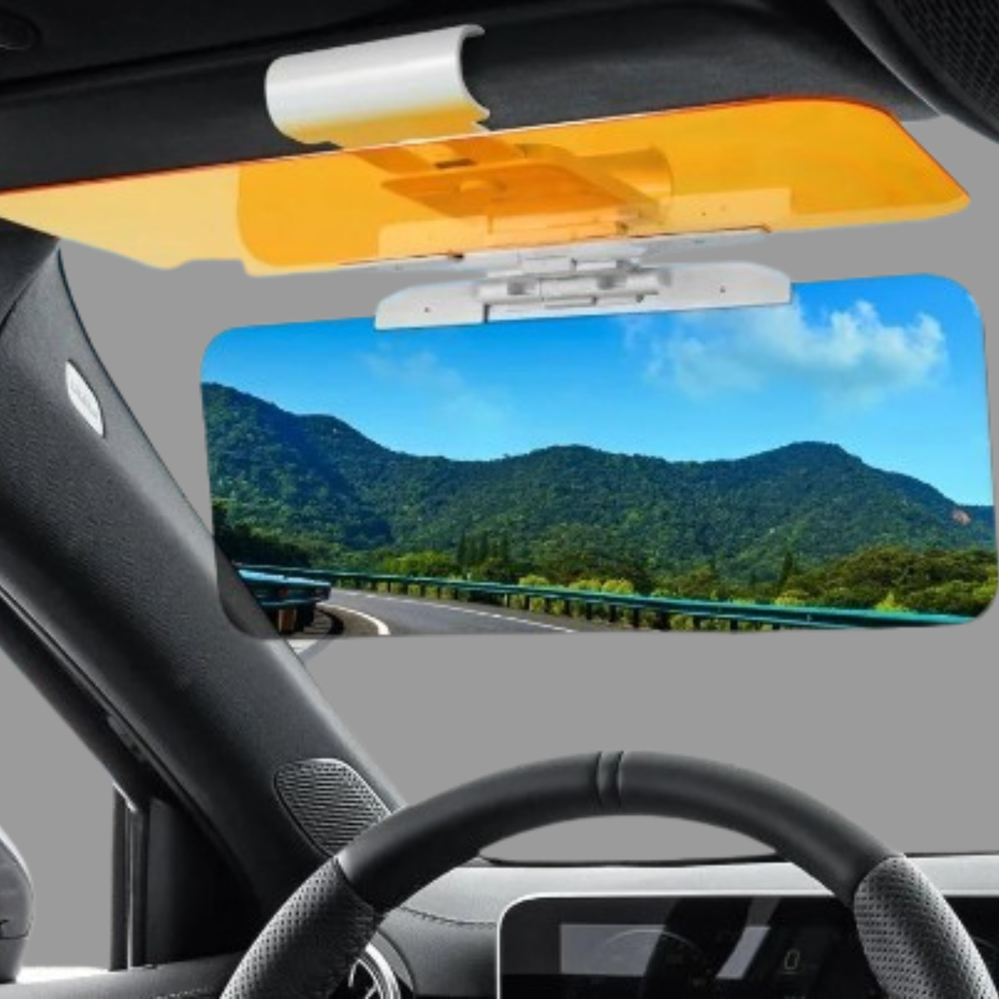 HD Anti-Glare Car Sun Visor – Day & Night Driving Sunlight Protection