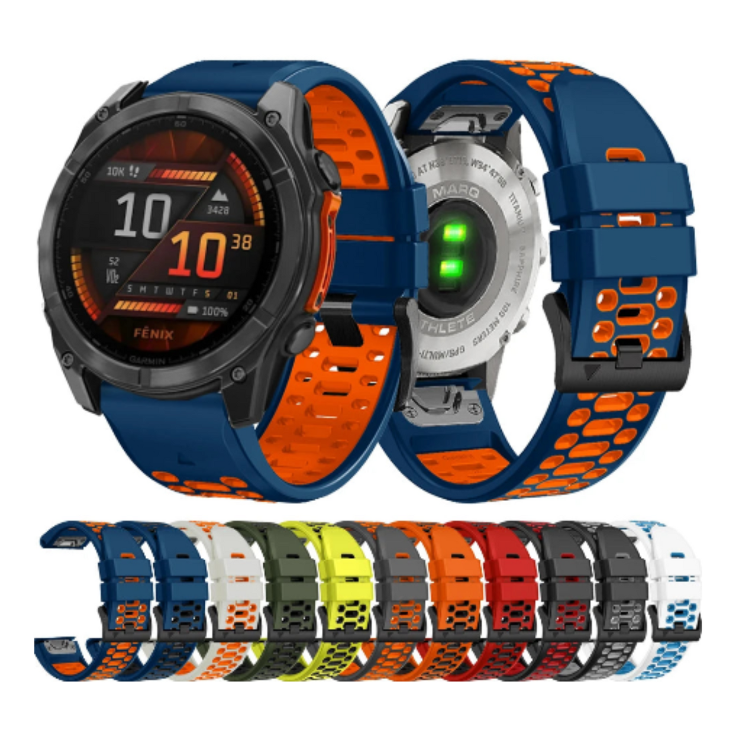 Silicone Watch Band for the Garmin Fenix 6X & 6X  (available in 12 colours)