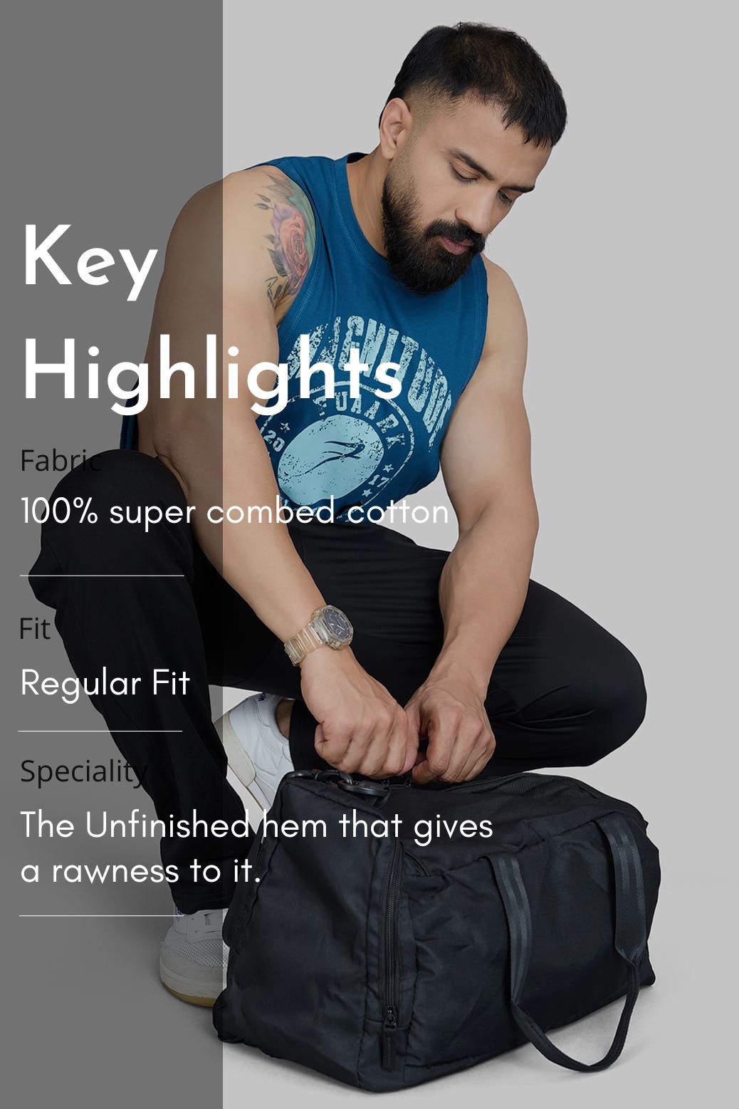 Magnitude Deep Arm Tank Teal