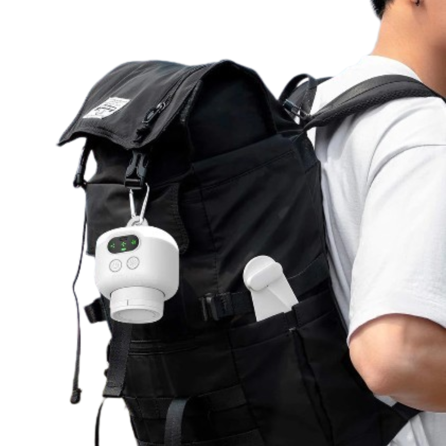 Portable Rechargeable Camping Ceiling Fan with Light & Remote