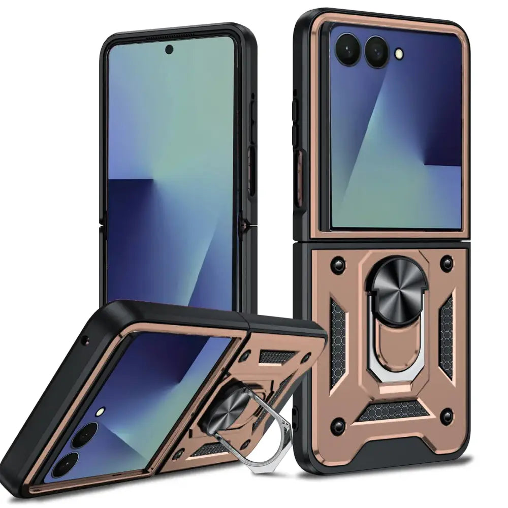 Rugged Military Grade Cover for the Samsung Galaxy Z Flip7 (7 colours available) - Rose Gold / Samsung Z Flip7 - 9eight5