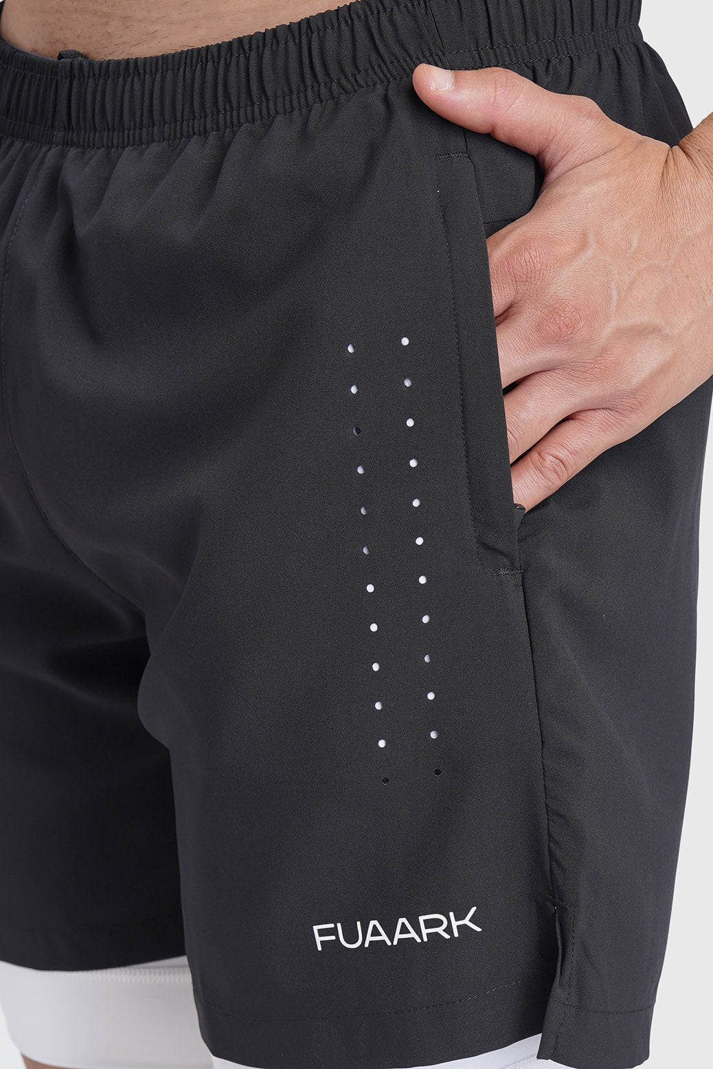 2 in 1 Laser Short Black